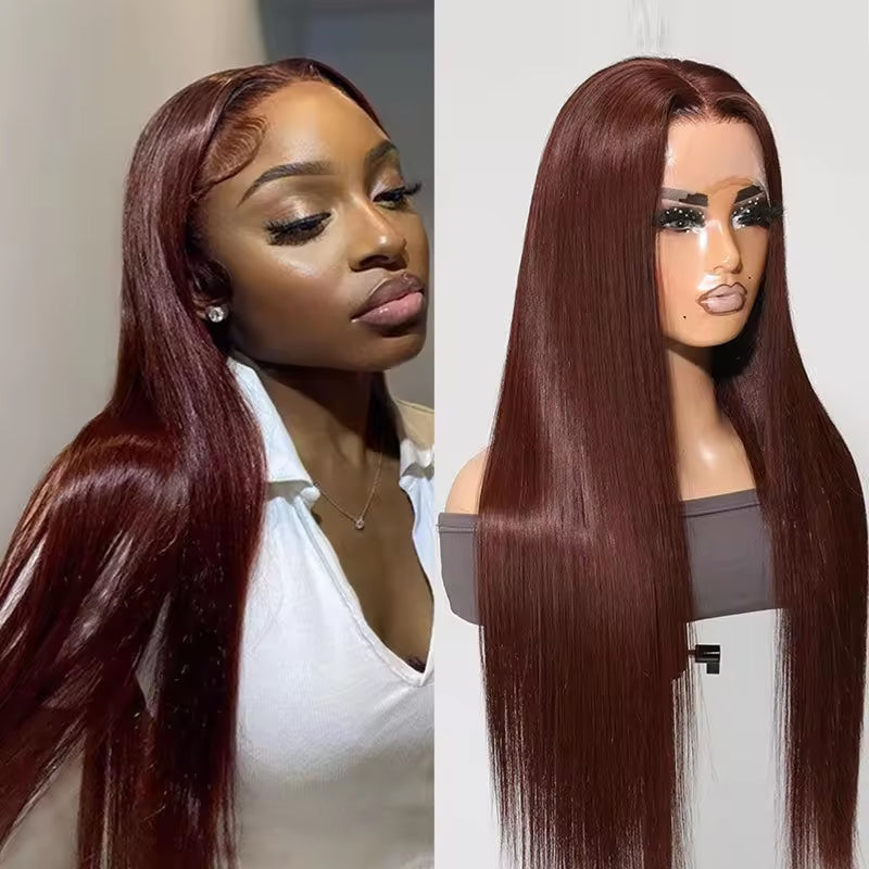 13x4 HD Lace Front Wig, Human Hair, Natural Brazilian Brown Wig,