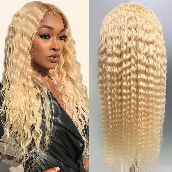Crown Culture Blonde Deep Wave HD Lace Wig