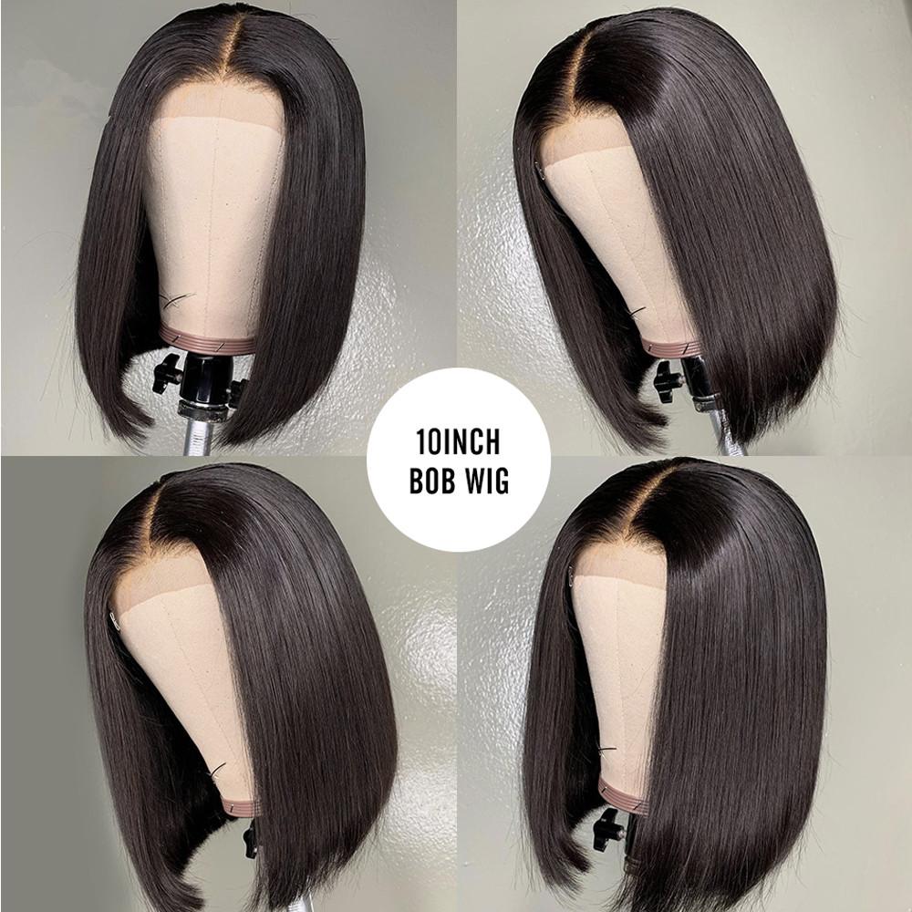 Crown Culture Natural Black Straight HD Lace Wig