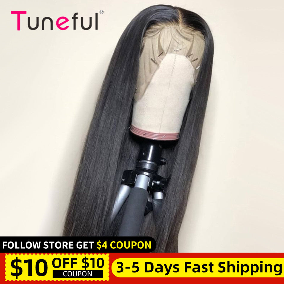 Hd Lace Front Human Hair Wigs For Women Malaysian Straight Remy Human