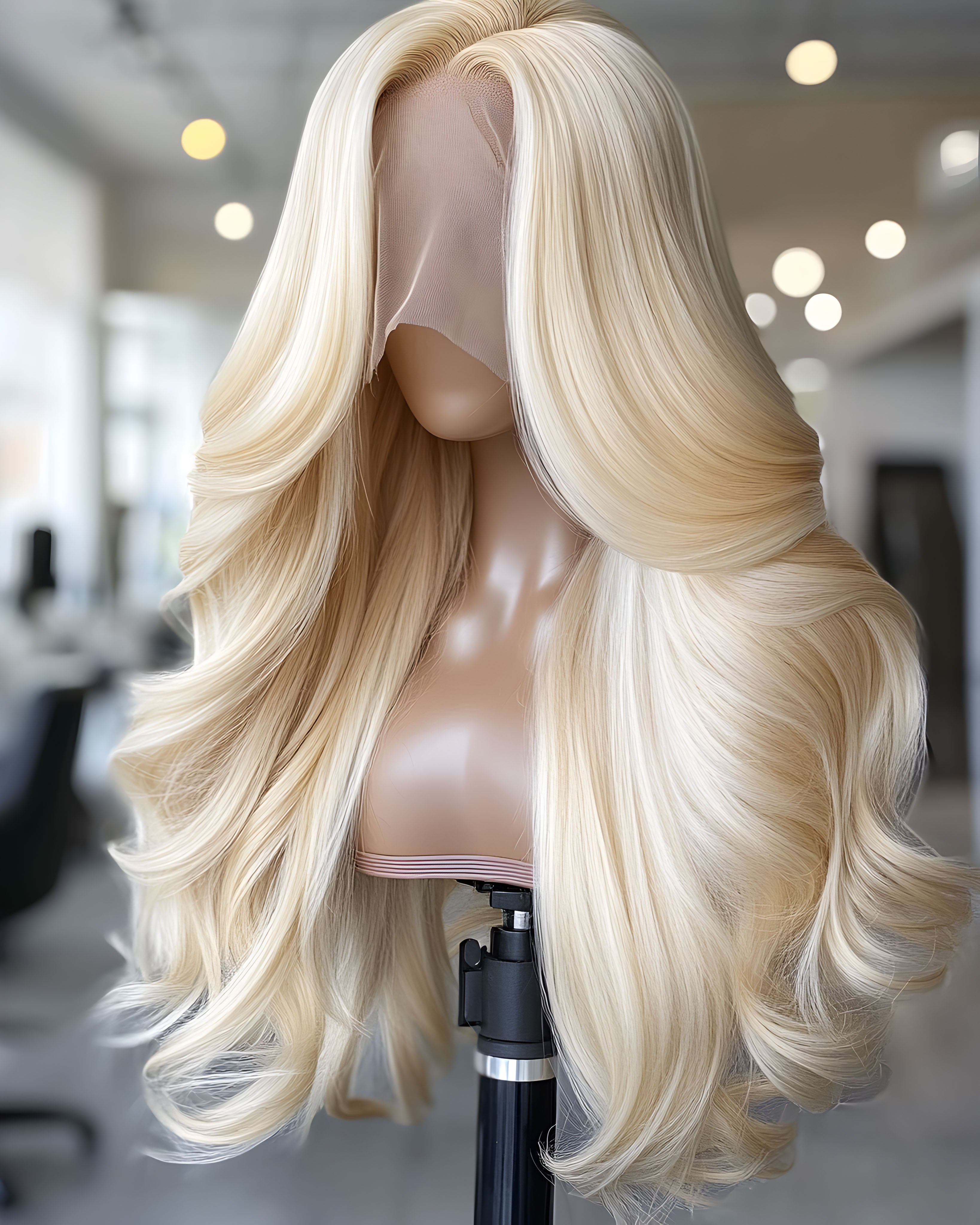 13X6 Platinum Blonde Body Wave HD Lace Wig