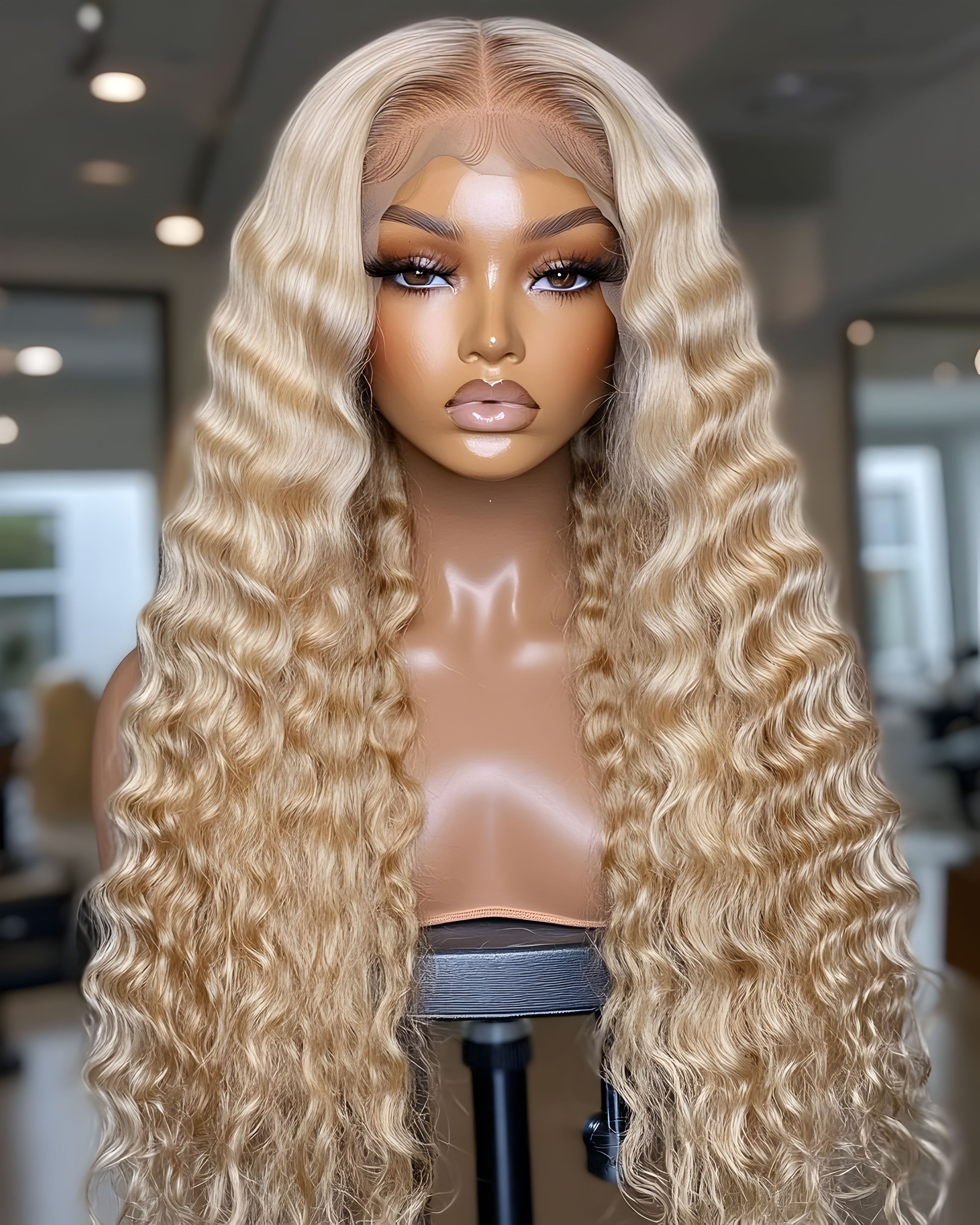 13X6 Curly HD Lace Wig – Full Volume, Natural Beauty